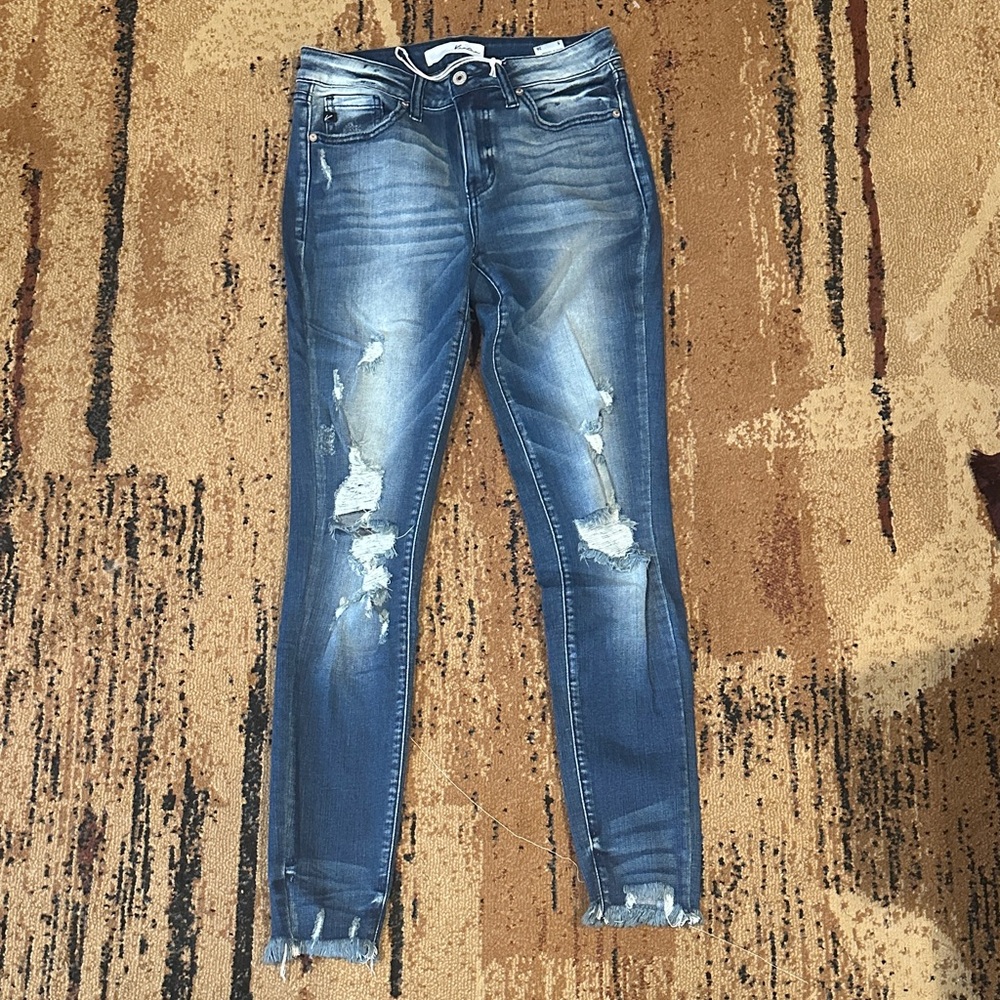 KanCan Ripped Blue Skinny Jeans